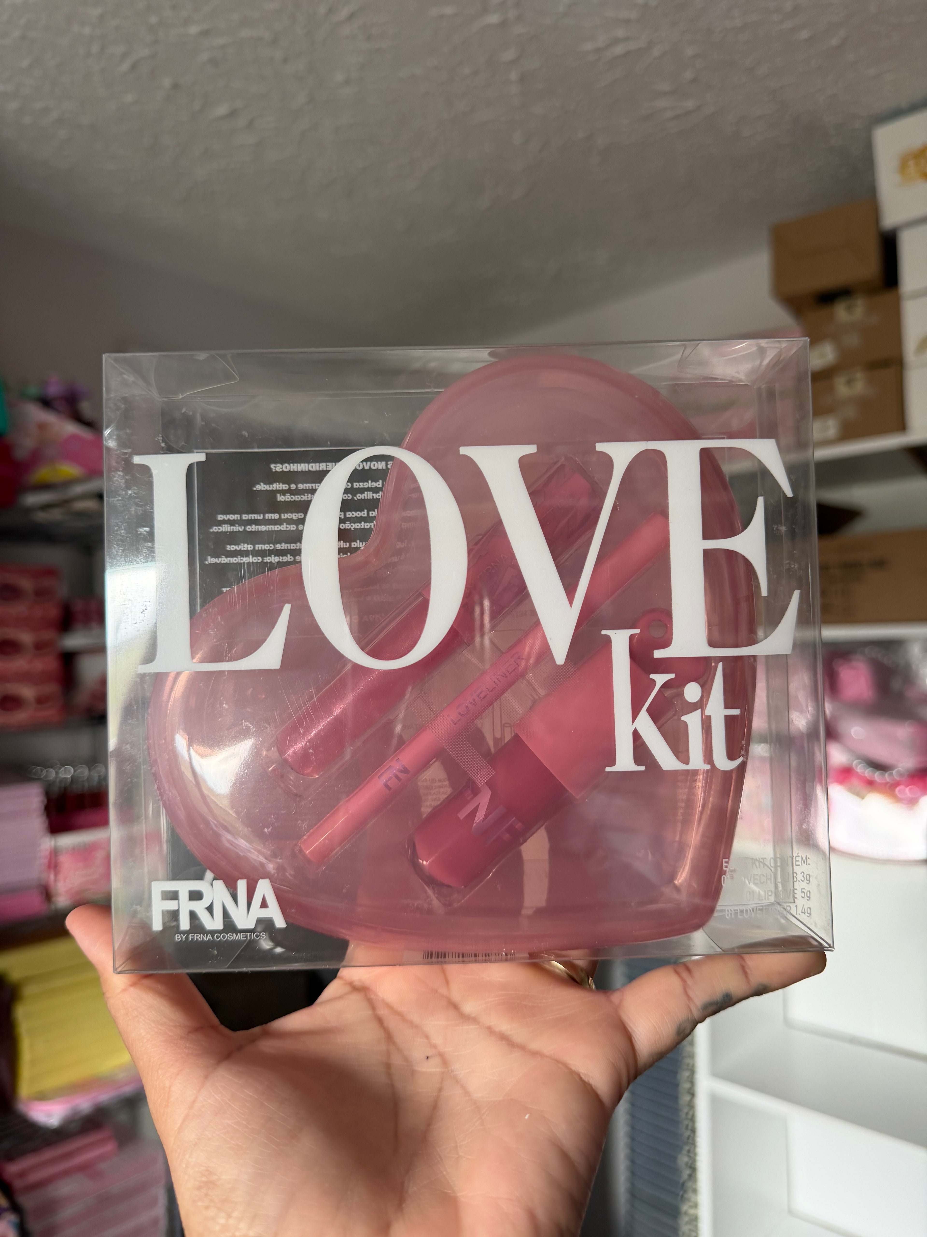 Lip gloss corazón set