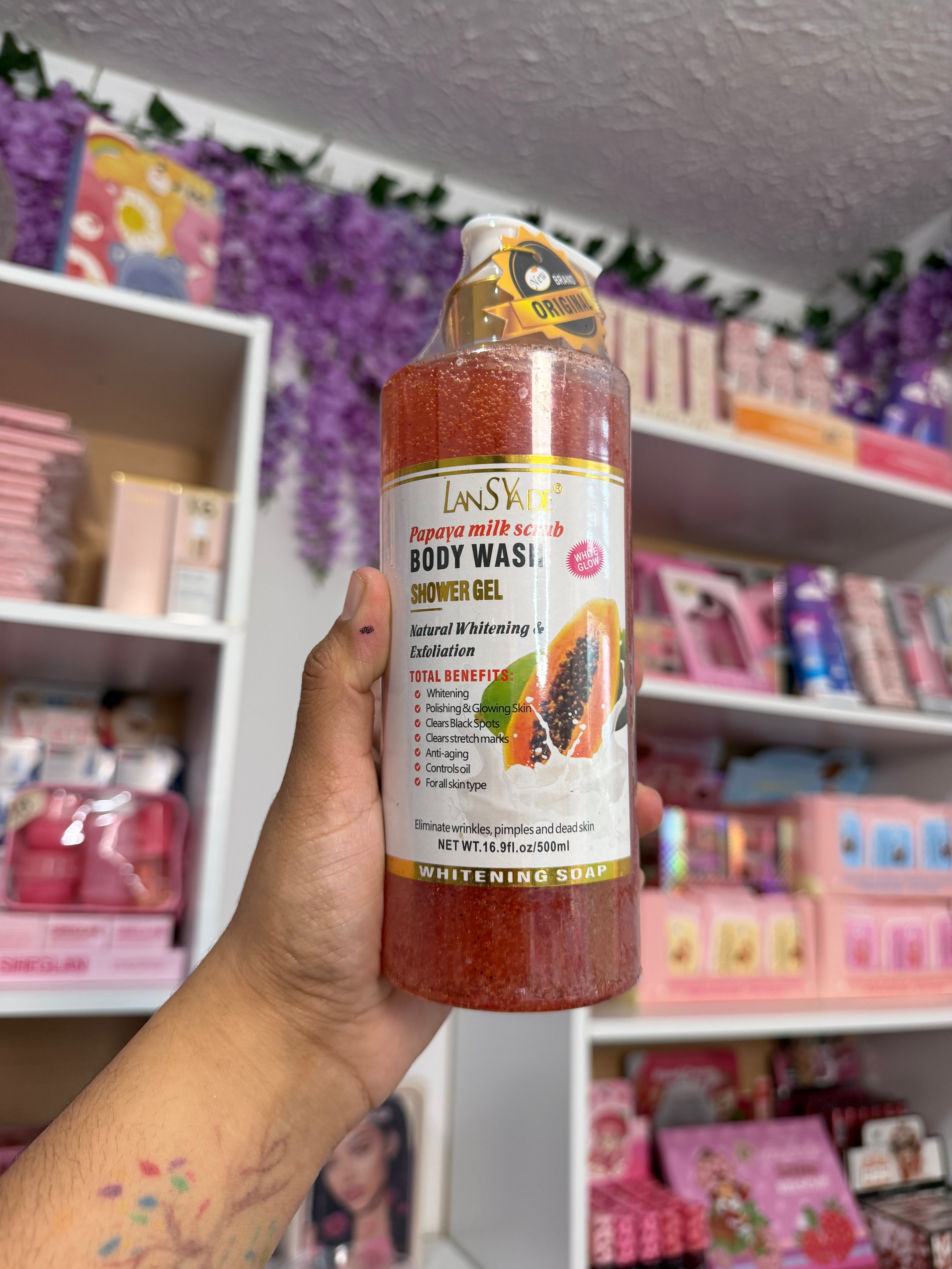 Body Whas Frutal con Exfoliante